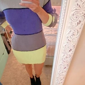 Color Block Sweater Dress